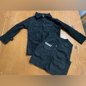Boy Swat Officer Halloween Costume.  one size 8-10. New!